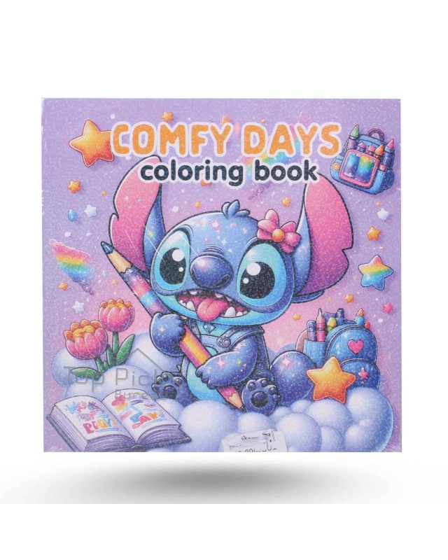 Livre De Coloriage - Comfy Days - Stitch