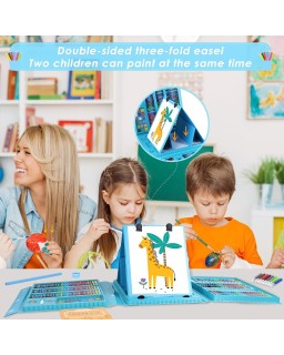 Coffret Coloriage - 208 Pièces - Bleu