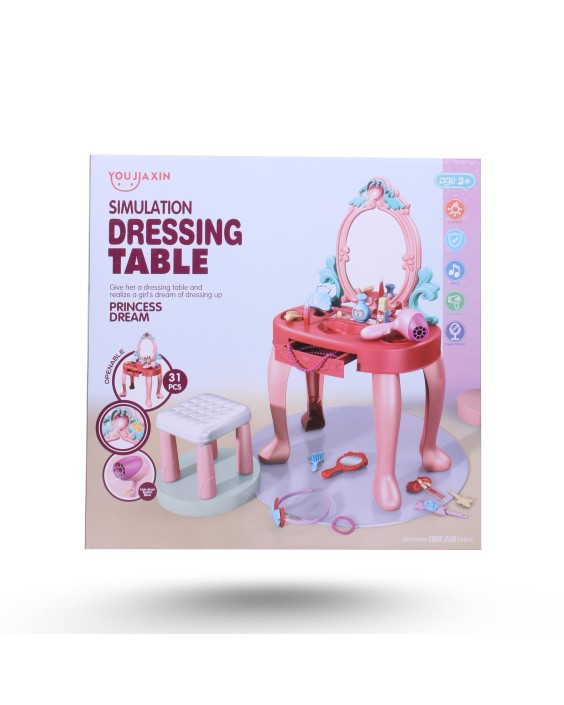 Coiffeuse + Miroir - 31 Pièces