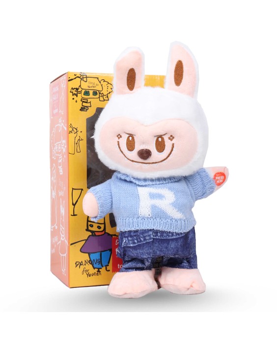 Labubu Musicale Et Dansant - Blanc