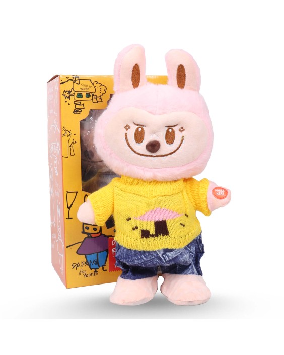 Labubu Musicale Et Dansant - Rose claire