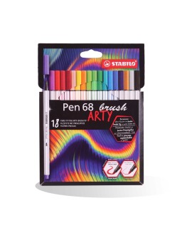 POCH 18 STYLO POINTE 68 BRUSH ARTY STABILO