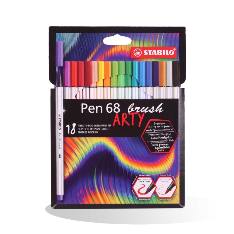 POCH 18 STYLO POINTE 68 BRUSH ARTY STABILO