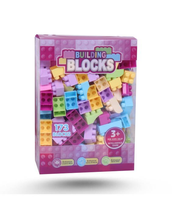 BUILDING BLOCKS PASTEL 173PCS