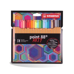 POCH DE 24 STYLO POINTE 88 ARTY STABILO