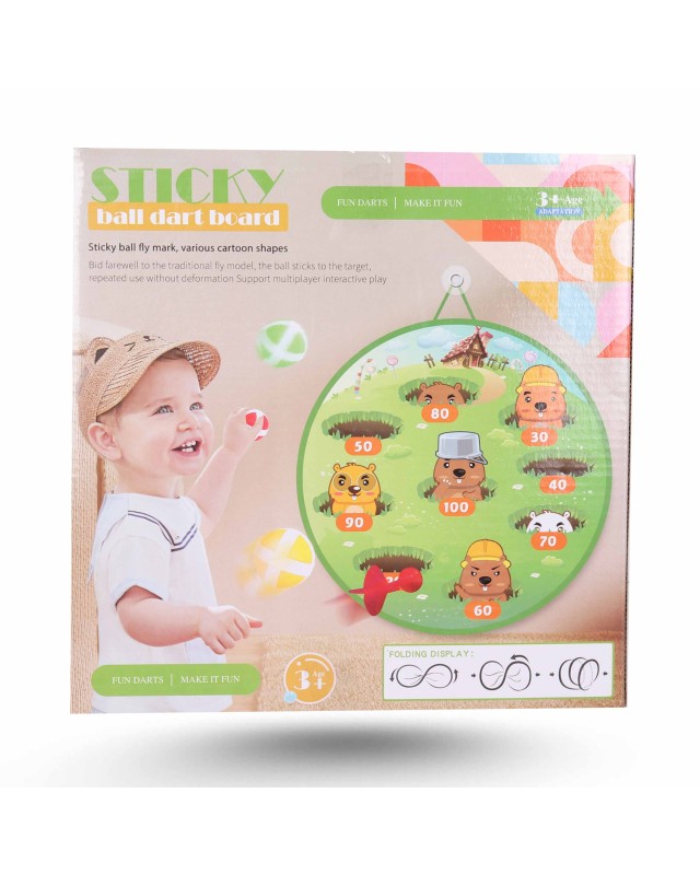 JEU FLECHE STICKY BALL 72CM