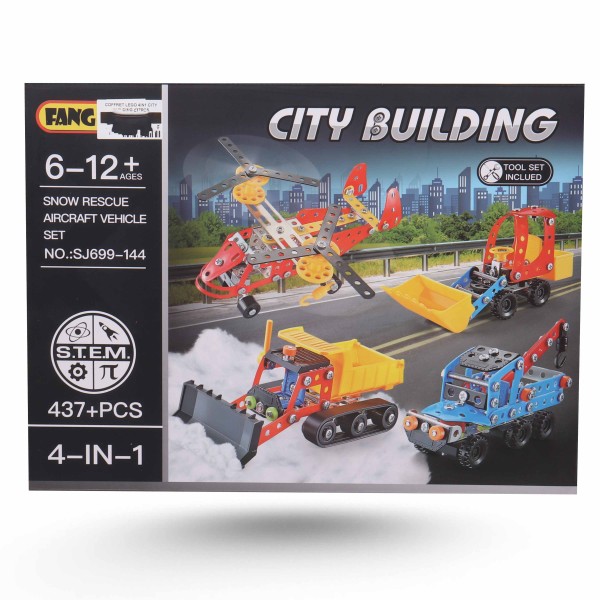 COFFRET LEGO 4IN1 CITY BUILDING 437PCS