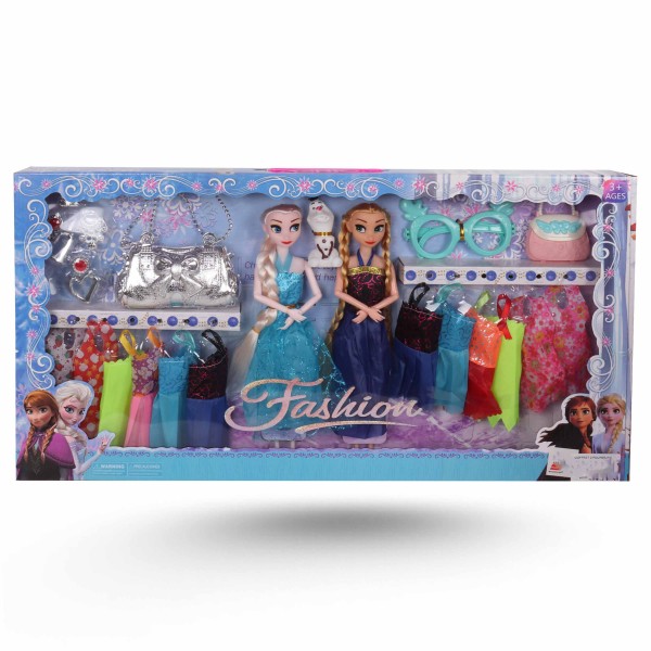 COFFRET 2 POUPÉES FROZEN + ACCESSOIRES