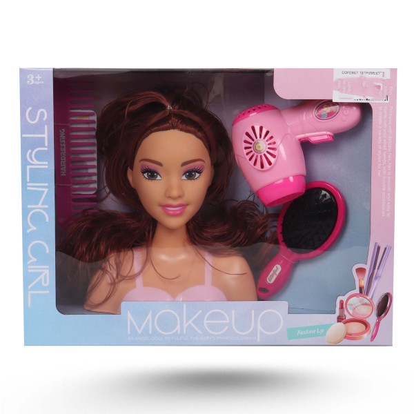 COFFRET TETE POUPEE + ACCESSOIRES