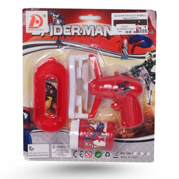 BLISTER PISTOLET BUBBLE SPIDERMAN