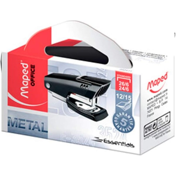 Agrafeuse Mini Essentials Métal Noir - Maped