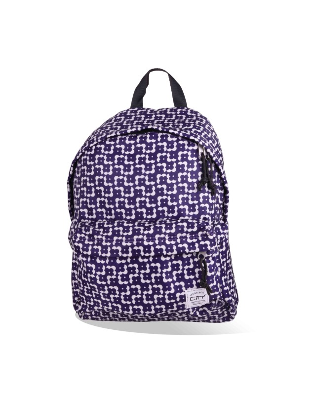 SAC A DOS CITY À MOTIF SATINE FLEURIE SIMPLICITY