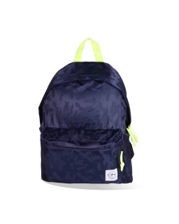 SAC A DOS À MOTIF SATINEE BLEU CITY