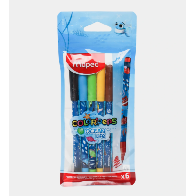 FEUTRE DE 6 OCEAN DECOR -...