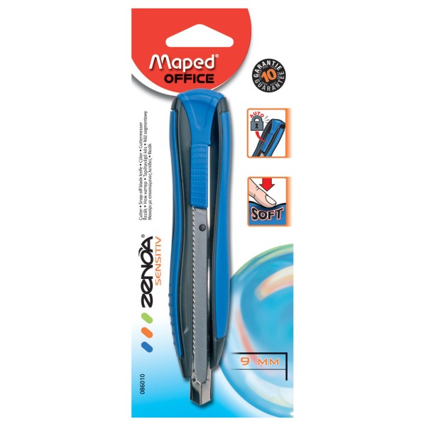 Cutter Zenoamétal Plastique 9mm Blister - Maped