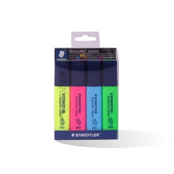 POCH DE 4 MARQ FLUO STAEDTLER