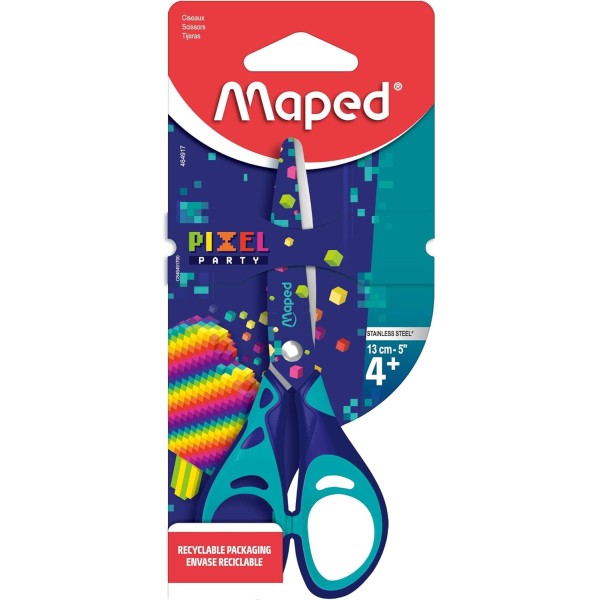 Blister Ciseau 13cm Pixel Party - Maped