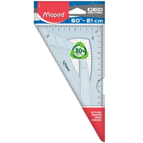 Équerre Geometric 21 Cm - 60° - Maped