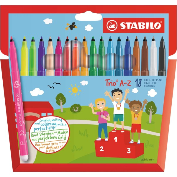Feutre De 18 - Trio A-Z - Stabilo
