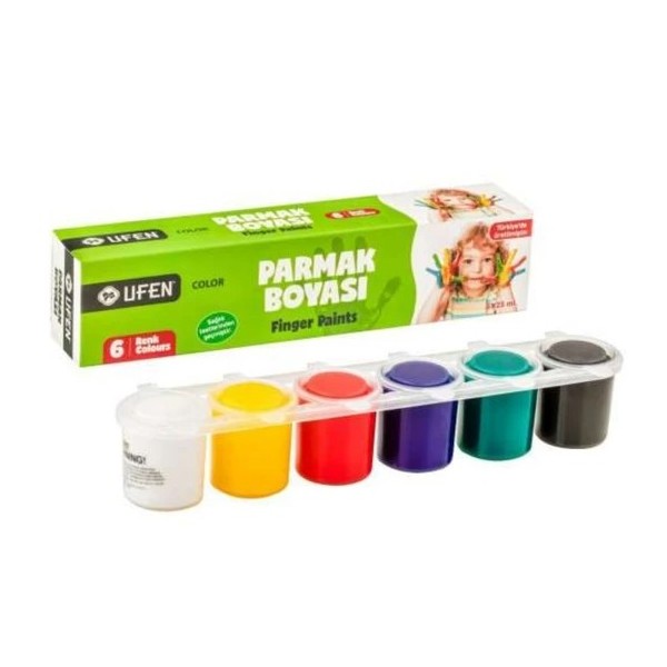 Coffret De 6 Couleur Gouache Pour Doigt - Ufen ( 70142 )
