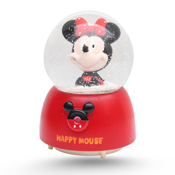 Boule De Neige Musicale Avec Lumière LED Variable - Minnie