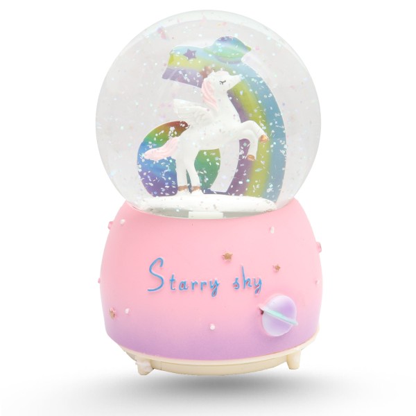 Boule De Neige Musicale Avec Lumière LED Variable - Starry Sky