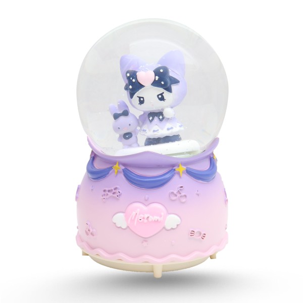 Boule De Neige Musicale Avec Lumière LED Variable - Kuromi