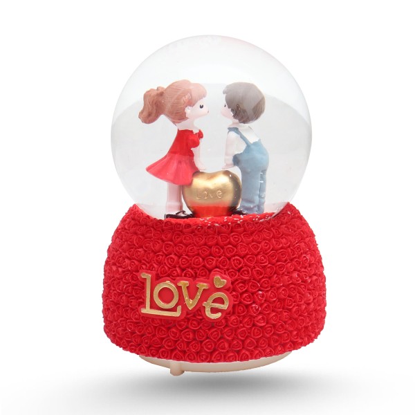 Boule De Neige Musicale Moyen Modèle - Love