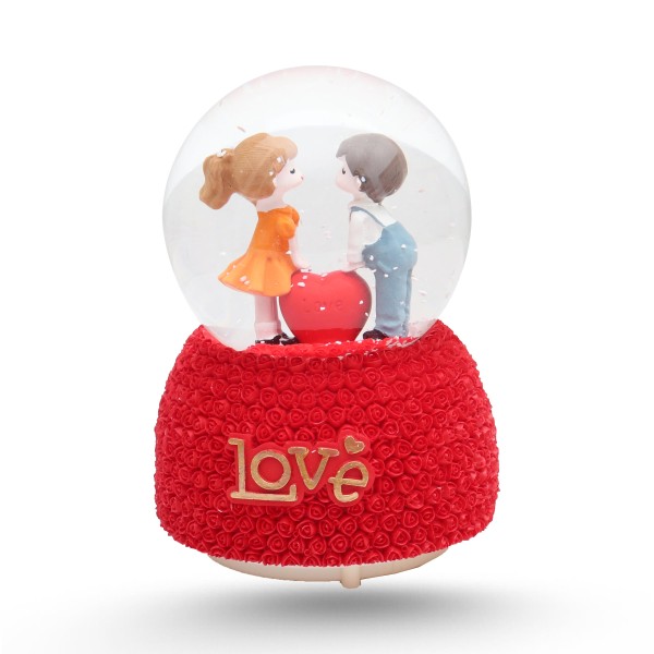 Boule De Neige Musicale Moyen Modèle - Love