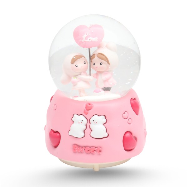 Boule De Neige Musicale Moyen Modèle - Sweet Love