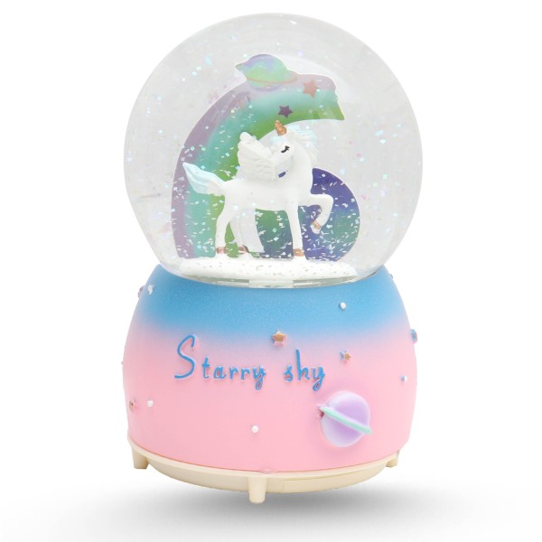 Boule De Neige Musicale Avec Lumière LED Variable - Sterry Sky