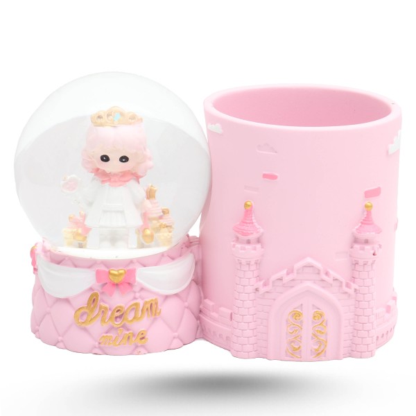 Boule De Neige Lumineux Avec Porte Stylo - Princess