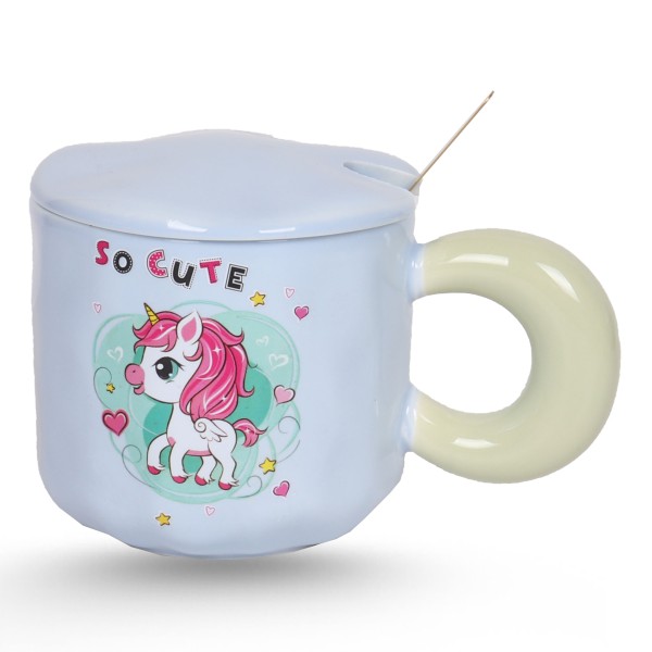 Tasse Céramique Avec Cuillère - Unicorn So Cute