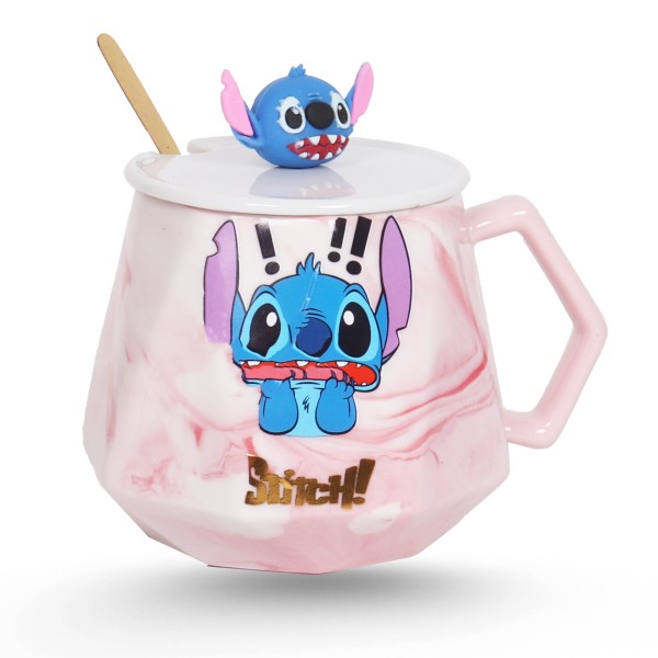 Tasse Céramique forme diamantée Avec Cuillère - STITCH