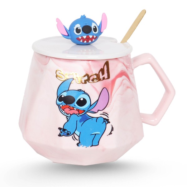 Tasse Céramique forme diamantée Avec Cuillère - STITCH