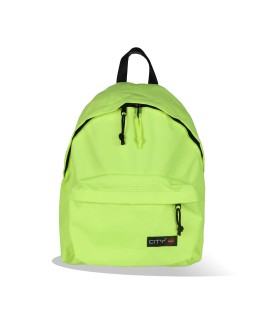 SAC A DOS UNI CITY JAUNE FLUO