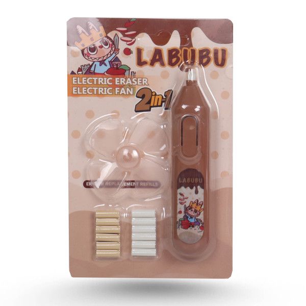 Gomme Électrique 2 En 1 + Ventilateur Intégré - Labubu