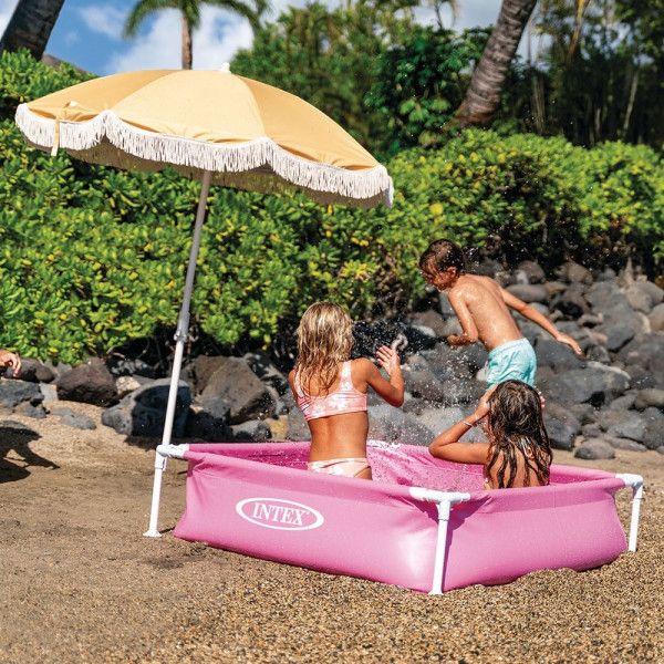 Piscinette Acidulée Carrée Rose - Intex 57172