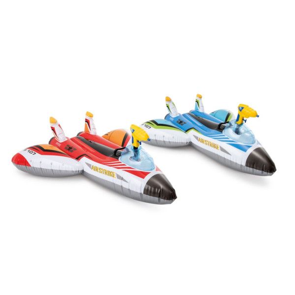Avion Gonflable À Chevaucher + Pistolets À Eau - Intex 57536