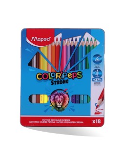 CRAYON COUL 18/18 B.METAL STRONG MAPED