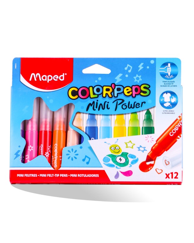 FEUTRE DE 12 MINI JUMBO MAPED