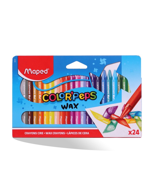CRAYON PASTEL WAX DE 24 MAPED