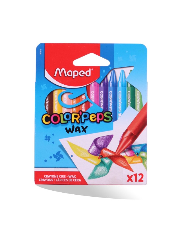 CRAYON PASTEL 12/9 WAX MAPED