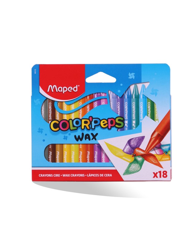 CRAYON PASTEL 18 WAX MAPED