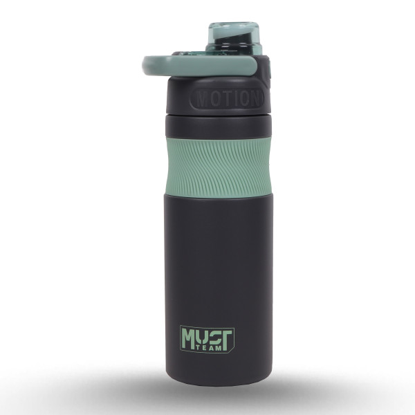 Bouteille d'eau 500ml - Must Team - Stainless Steel - Noir