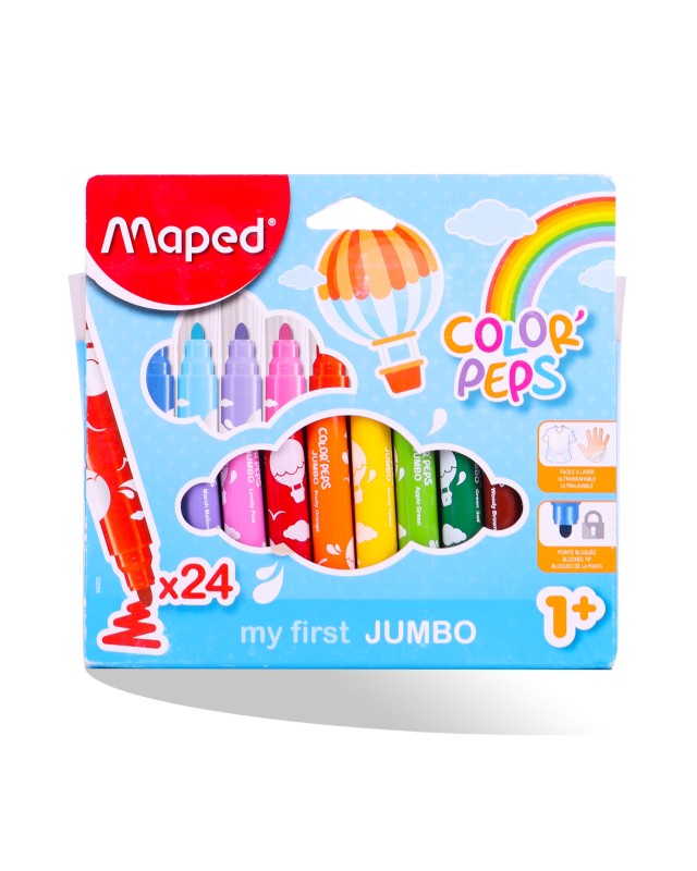 FEUTRE DE 24 JUMBO MAPED