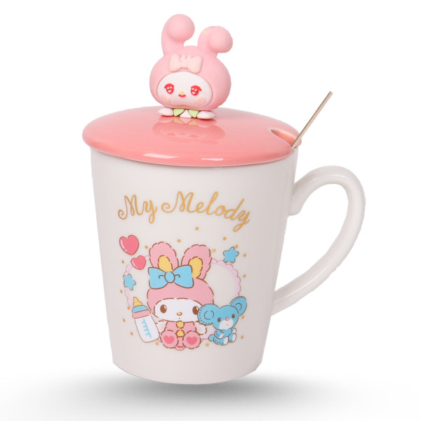 TASSE CERAMIQUE AVEC CUILLERE ET TETE MY MELODY