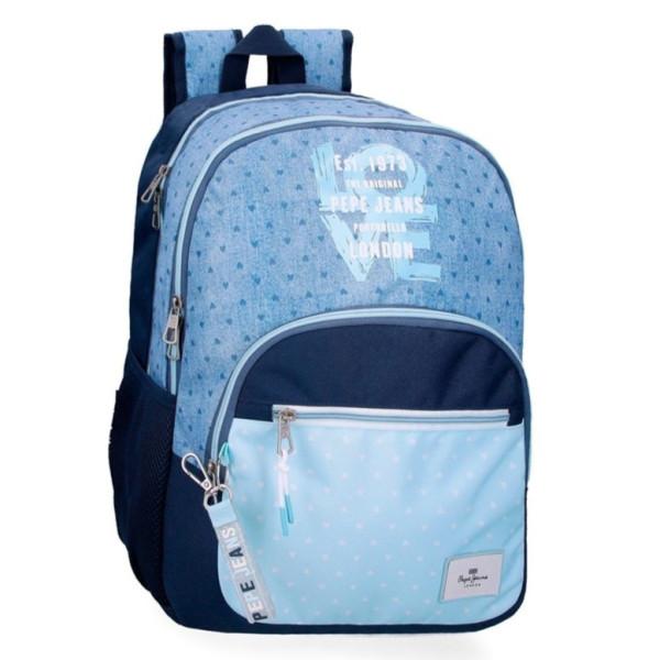 Sac à dos scolaire - Pepe Jeans London - Noni Denim 44cm