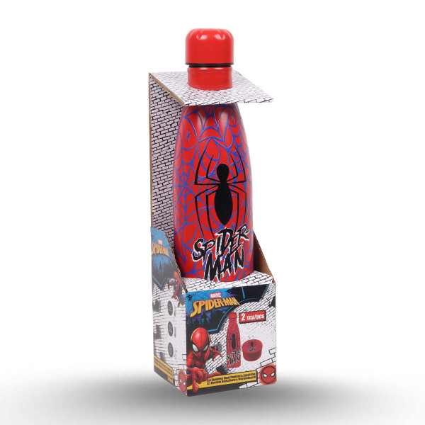 BOUTEILLE EAU 500ML+SNACK BOX MUST TEAM DISNEY SPIDERMAN ORIGINAL