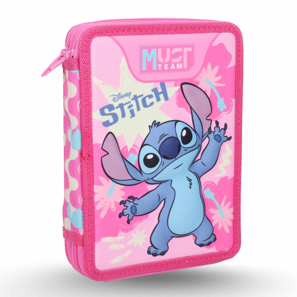 Trousse Plat 2 Compartiments - Must Team Disney - Stitch